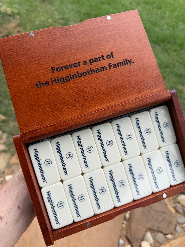 Custom Professional Tournament Dominoes – Personalized Jumbo Double 6 Set