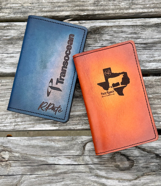 Custom Leather Tally Book - Small Style
