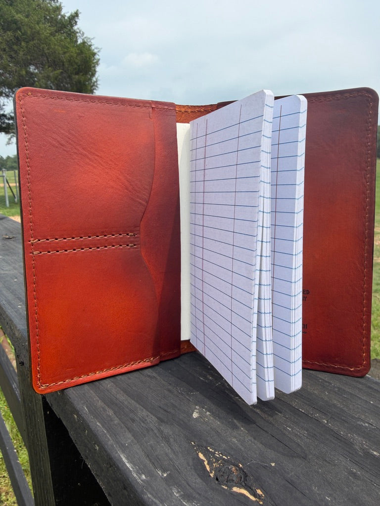 Custom Leather Tally Book - Small Style