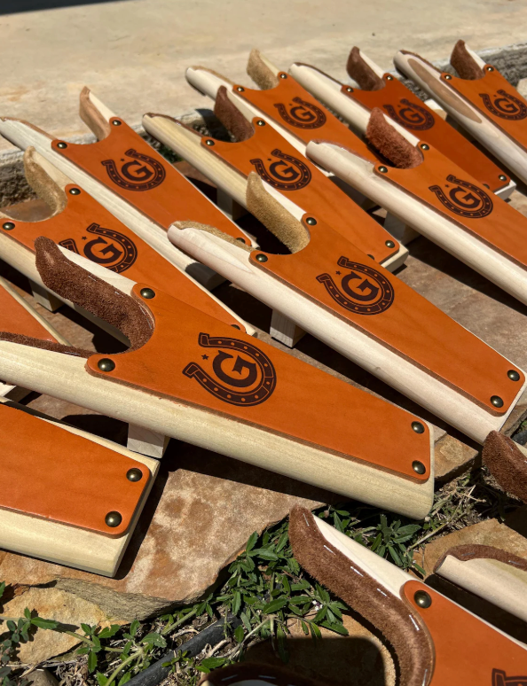 Boot Jack with Leather Inlay