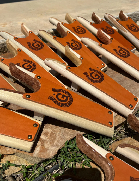 Boot Jack with Leather Inlay