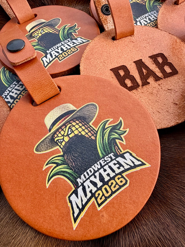 Leather Golf Bag Tag