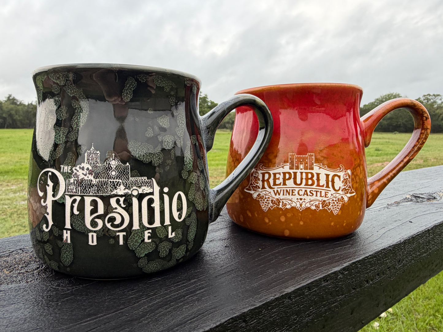Custom Sand-Carved Reactive Glaze Mug – 16 oz