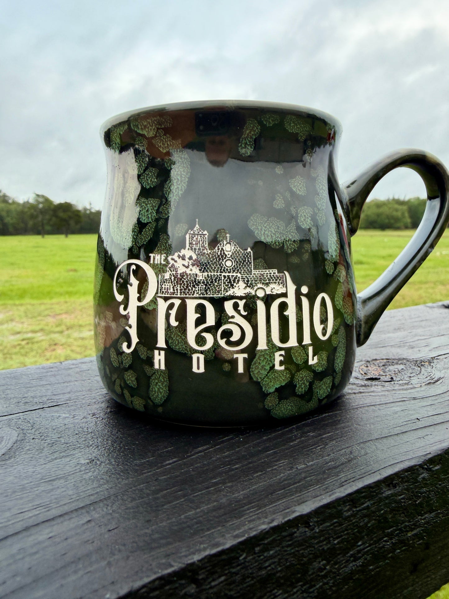 Custom Sand-Carved Reactive Glaze Mug – 16 oz