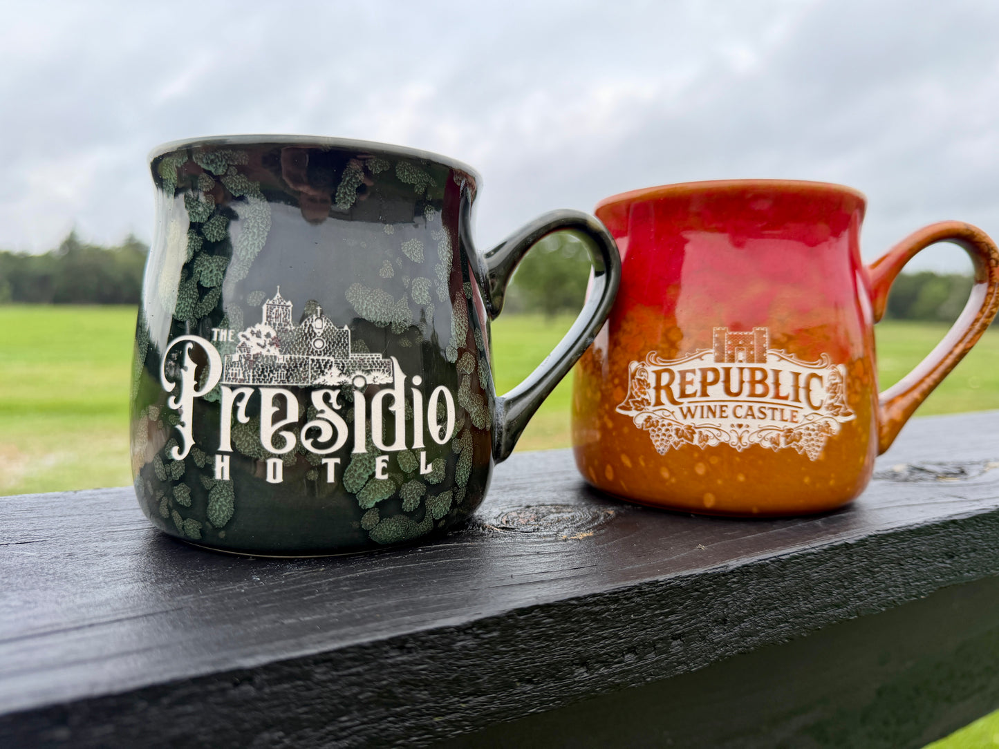 Custom Sand-Carved Reactive Glaze Mug – 16 oz