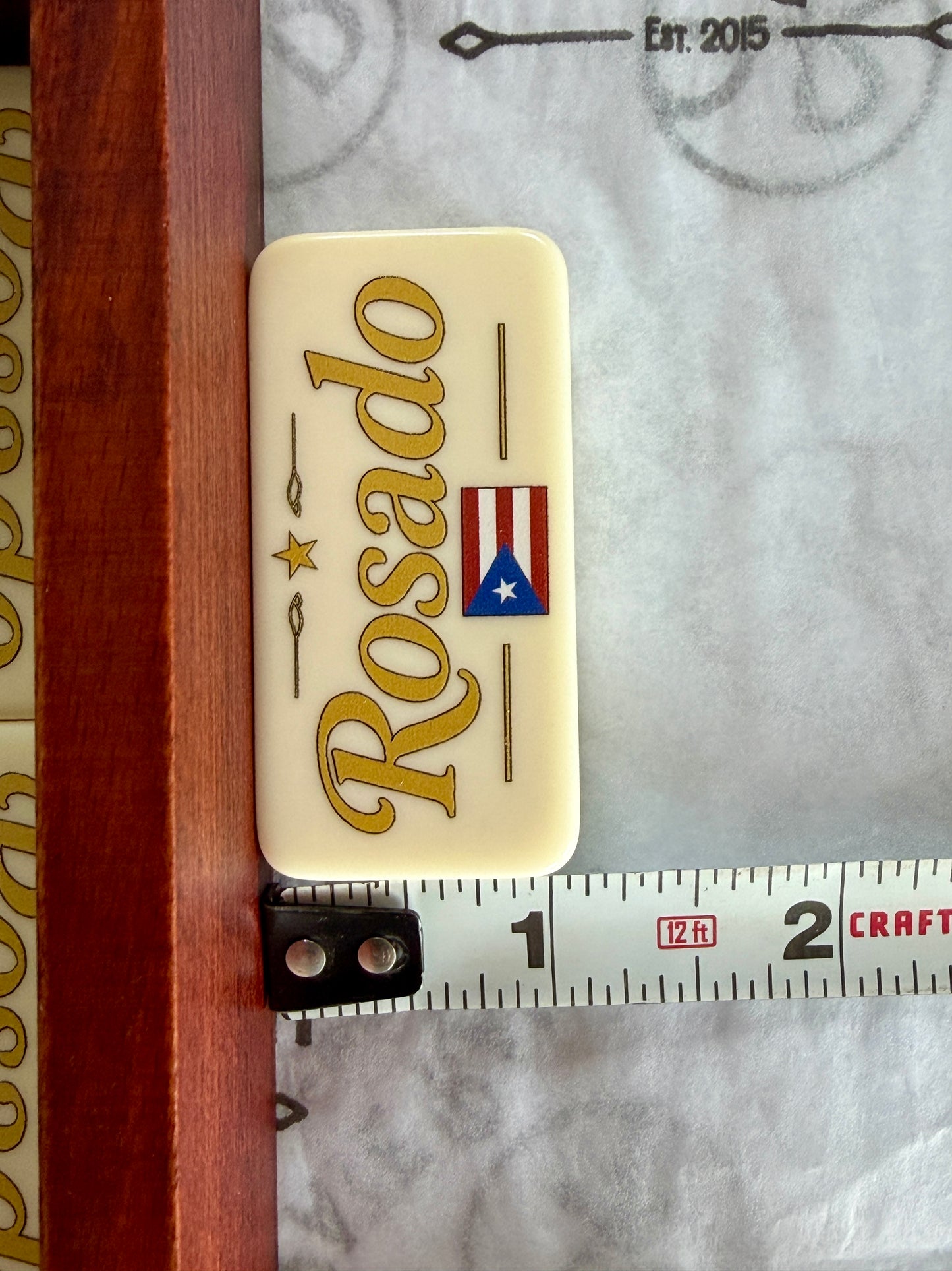 Custom Professional Tournament Dominoes – Personalized Jumbo Double 6 Set