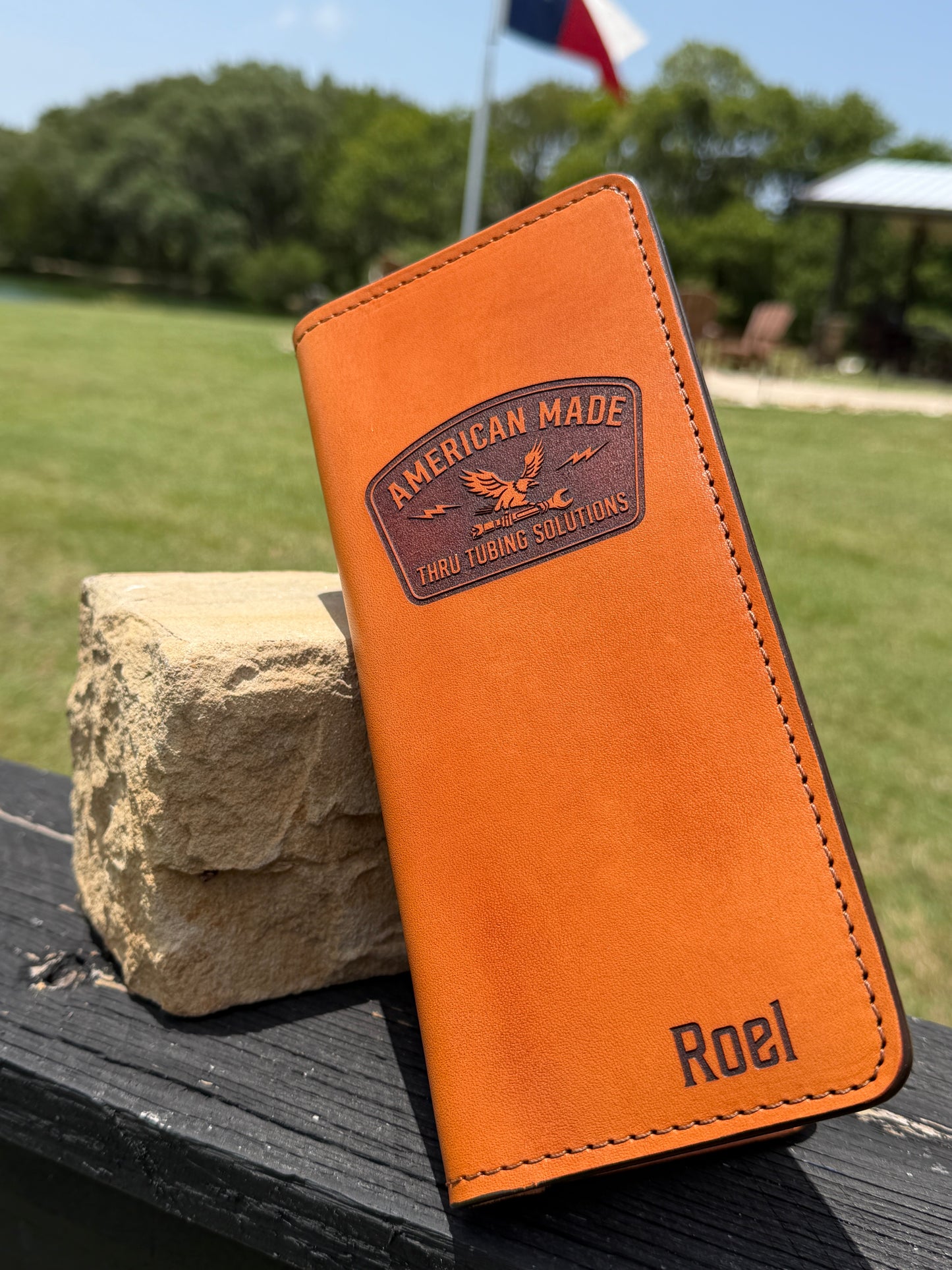 Custom Leather Tally Book