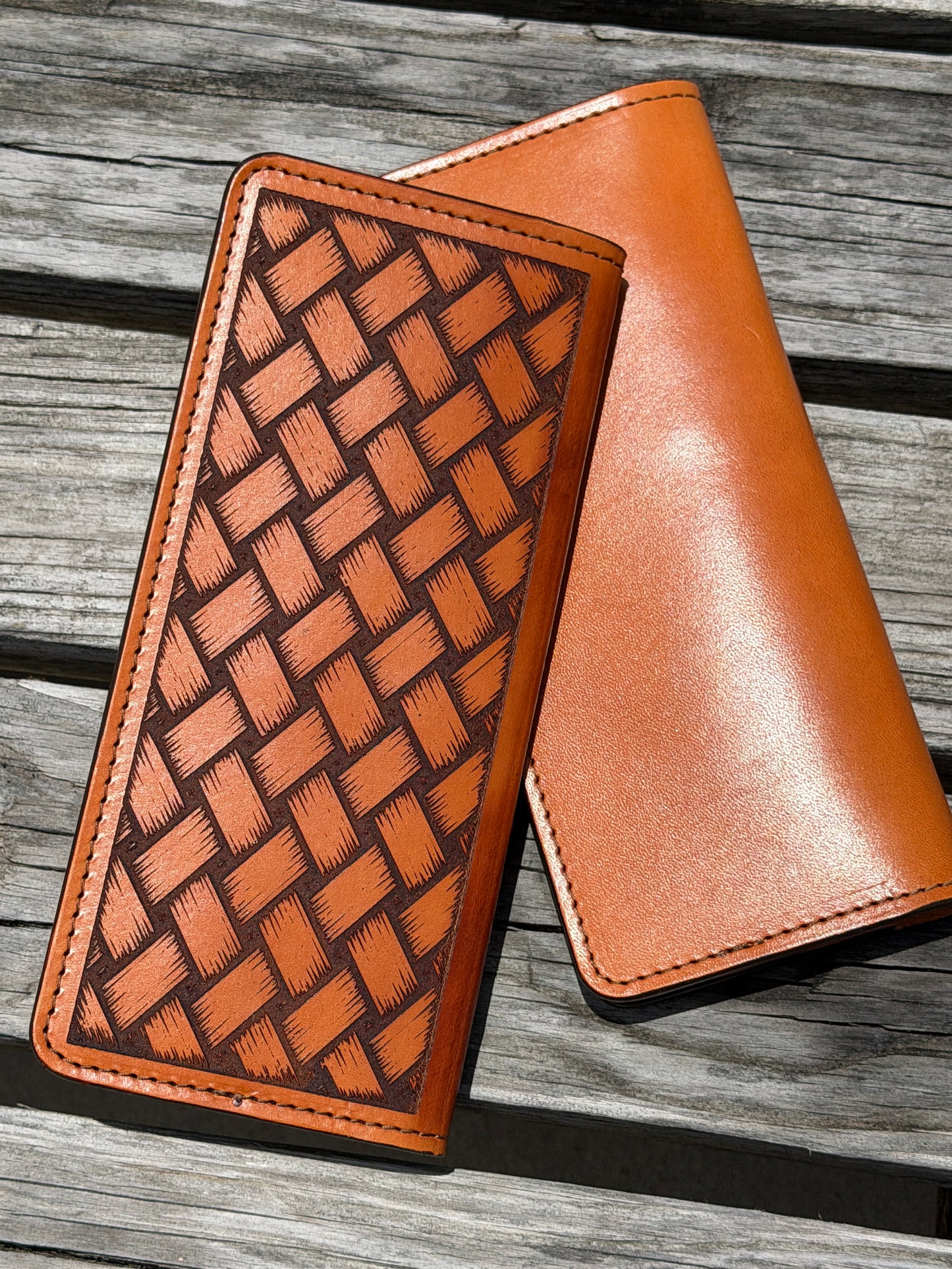 Custom Leather Tally Book
