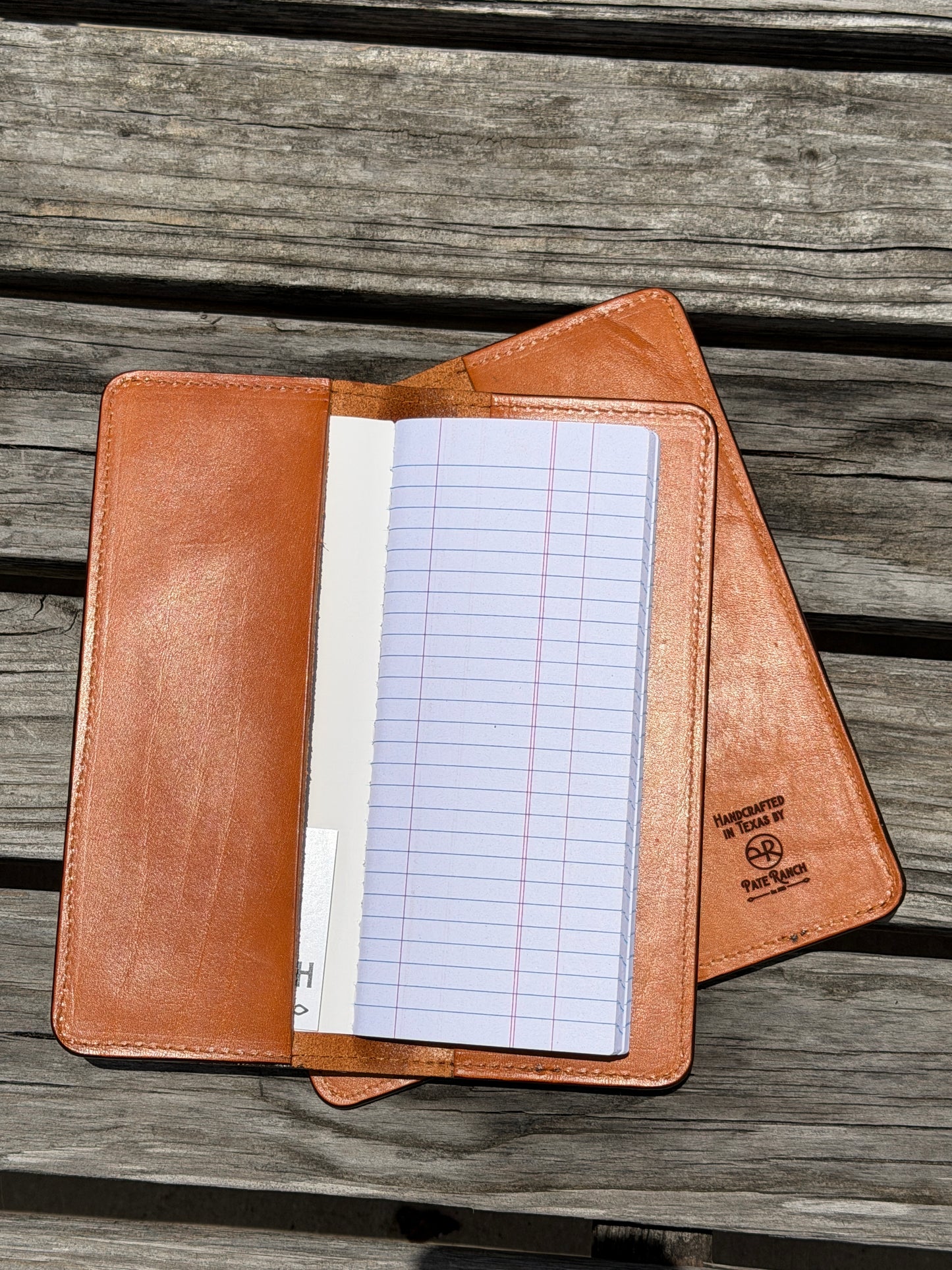 Custom Leather Tally Book