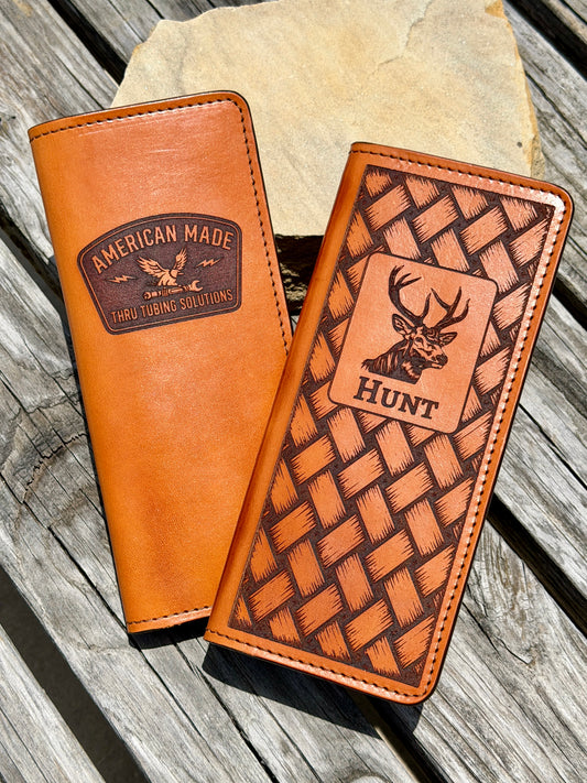 Custom Leather Tally Book