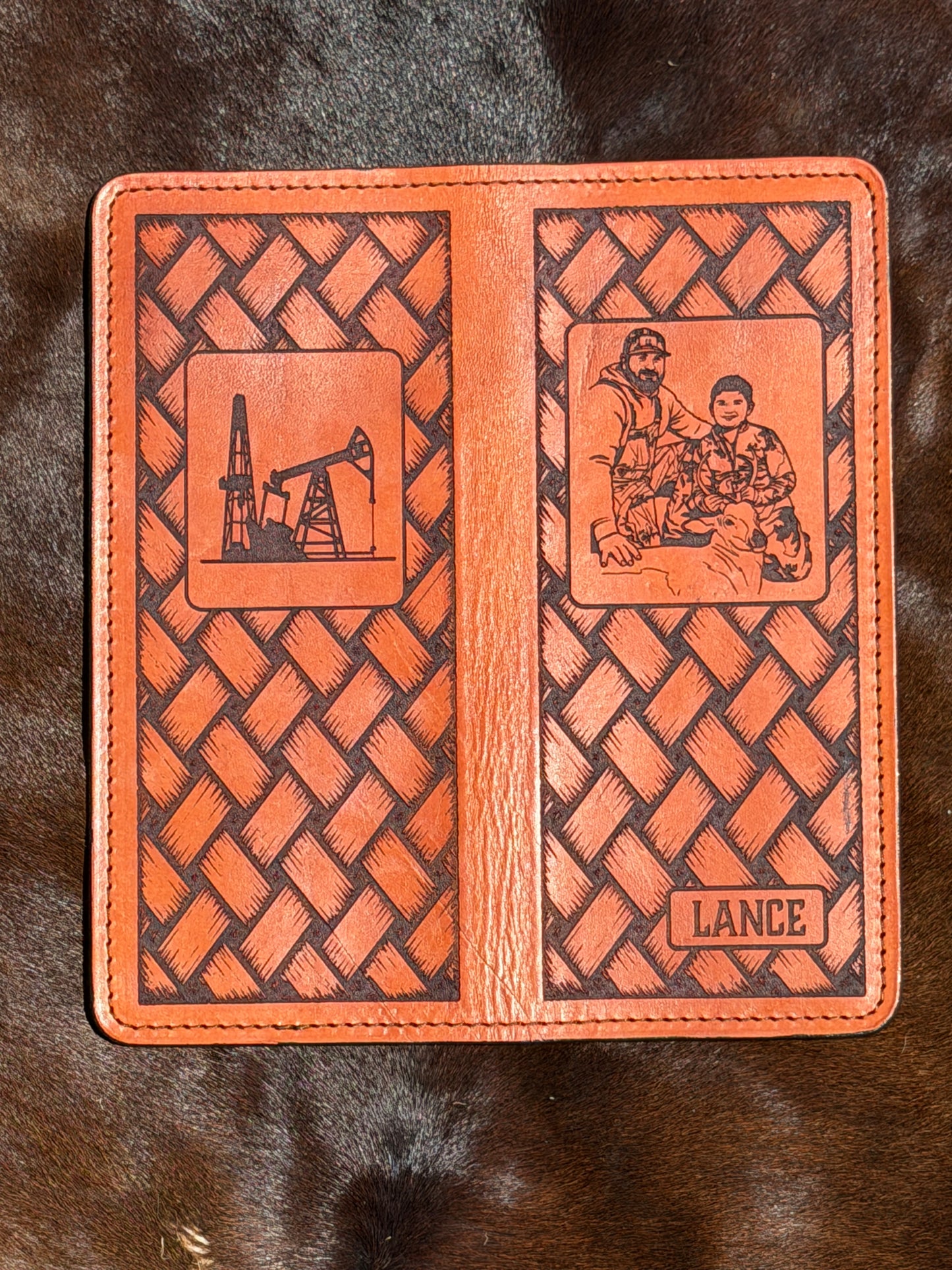 Custom Leather Tally Book