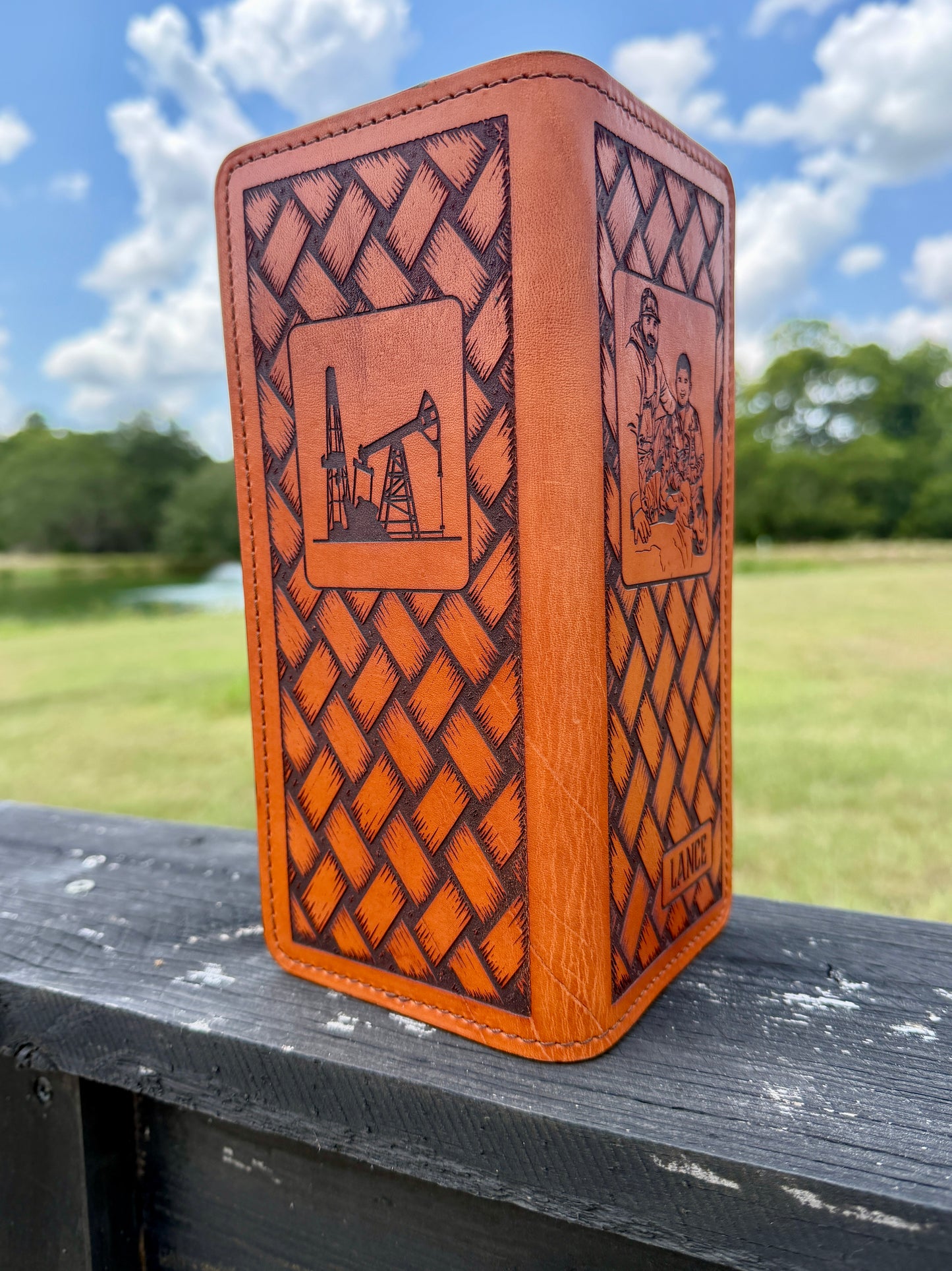 Custom Leather Tally Book