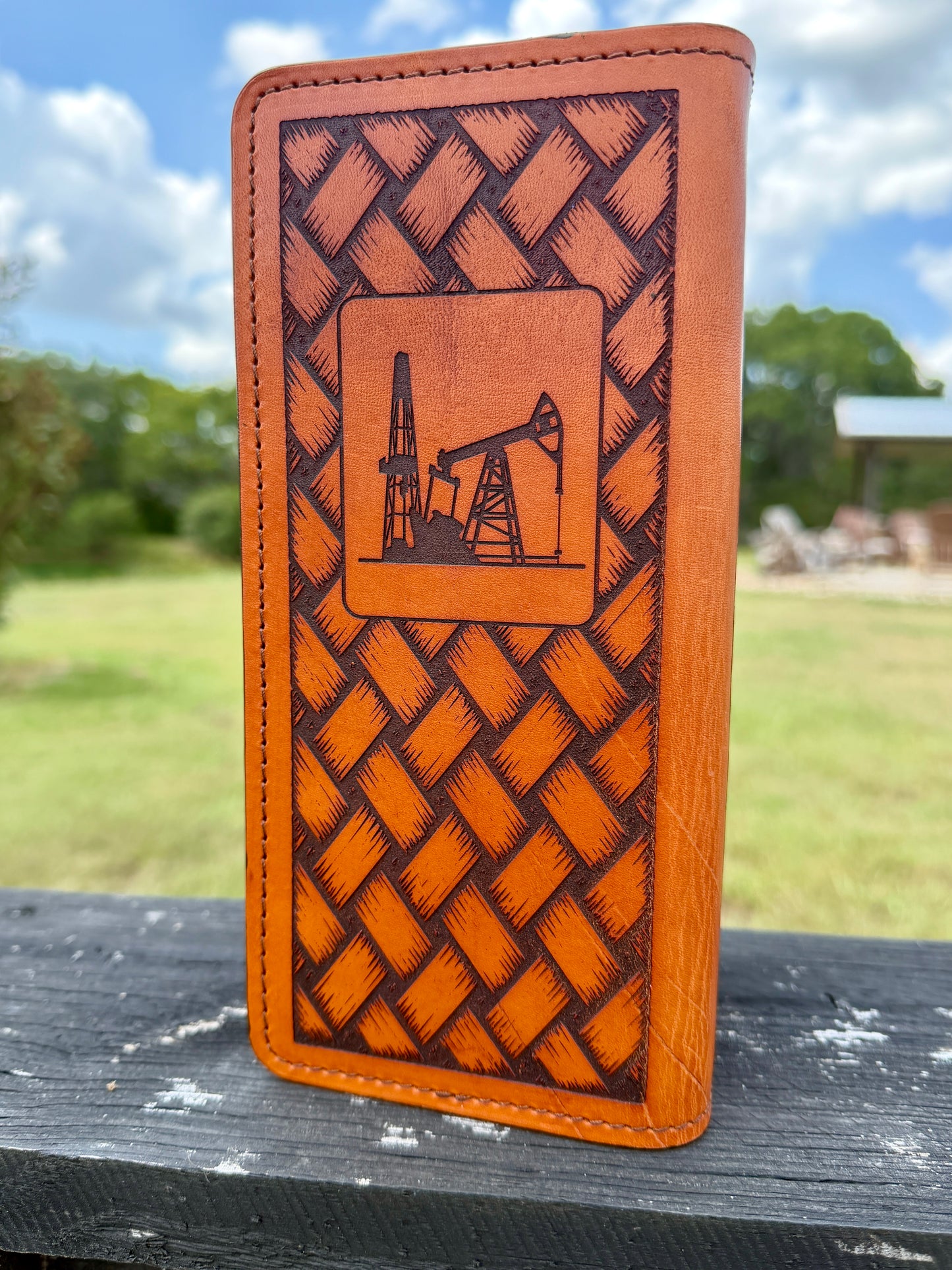 Custom Leather Tally Book