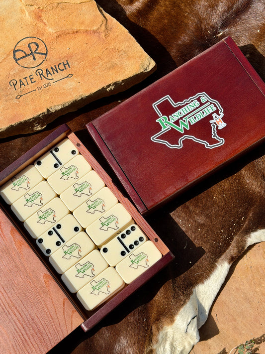 Custom Hunting Lodge Dominoes Set – Personalized UV-Printed Dominos in Premium Gift Box