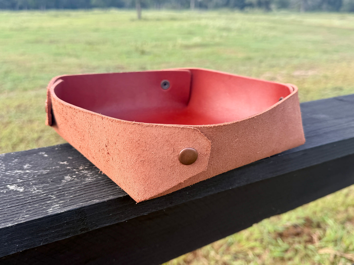 Texas Size Leather Catch All / Texas A&M branded