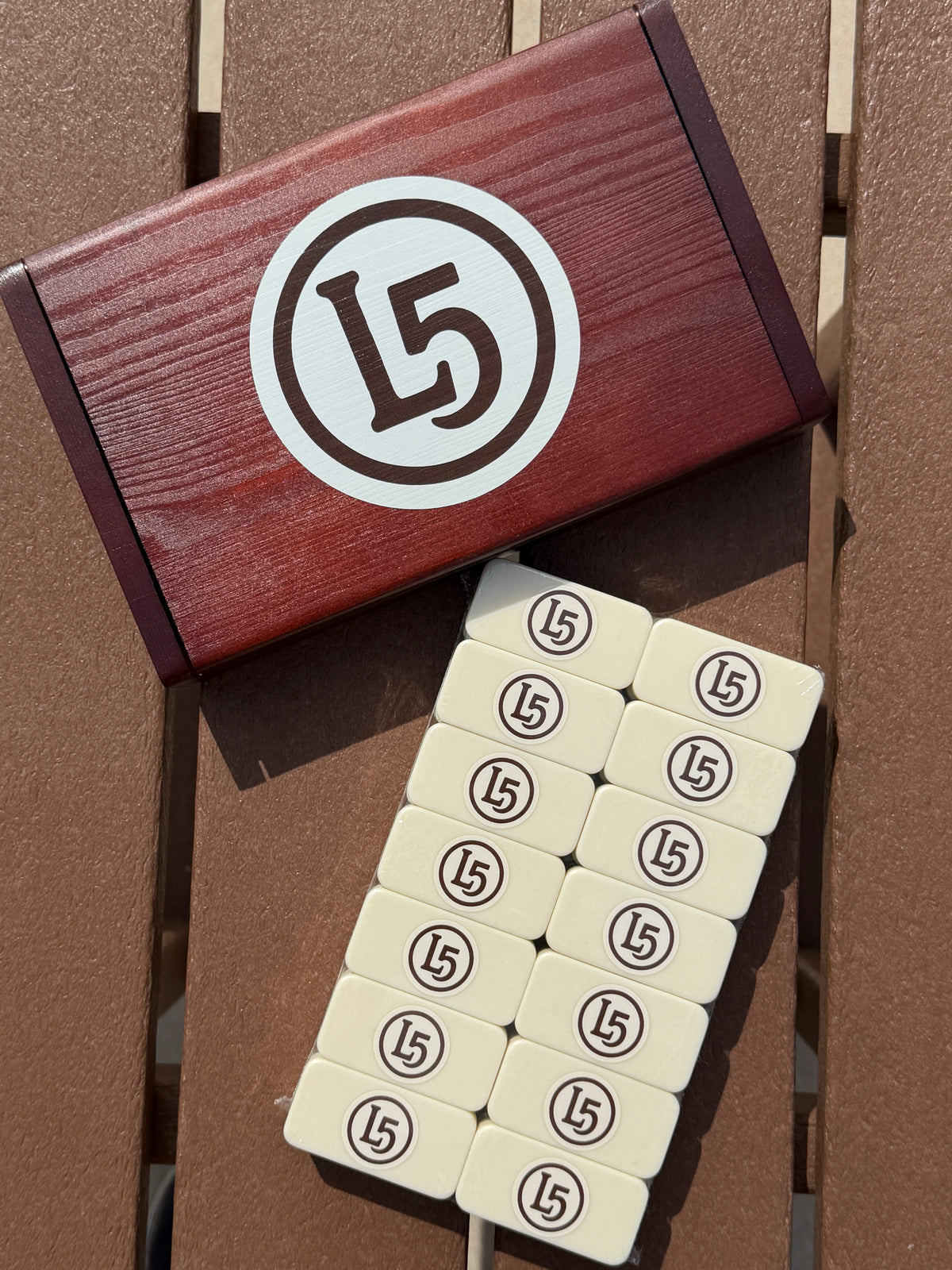 Custom Hunting Lodge Dominoes Set – Personalized UV-Printed Dominos in Premium Gift Box