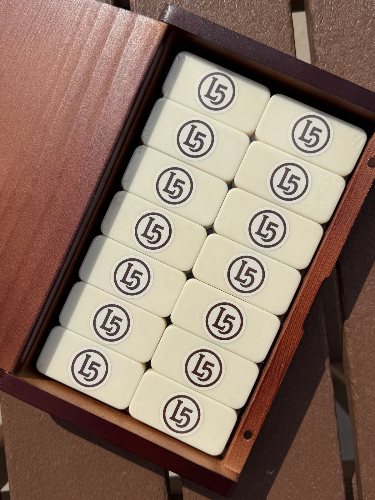 Custom Hunting Lodge Dominoes Set – Personalized UV-Printed Dominos in Premium Gift Box