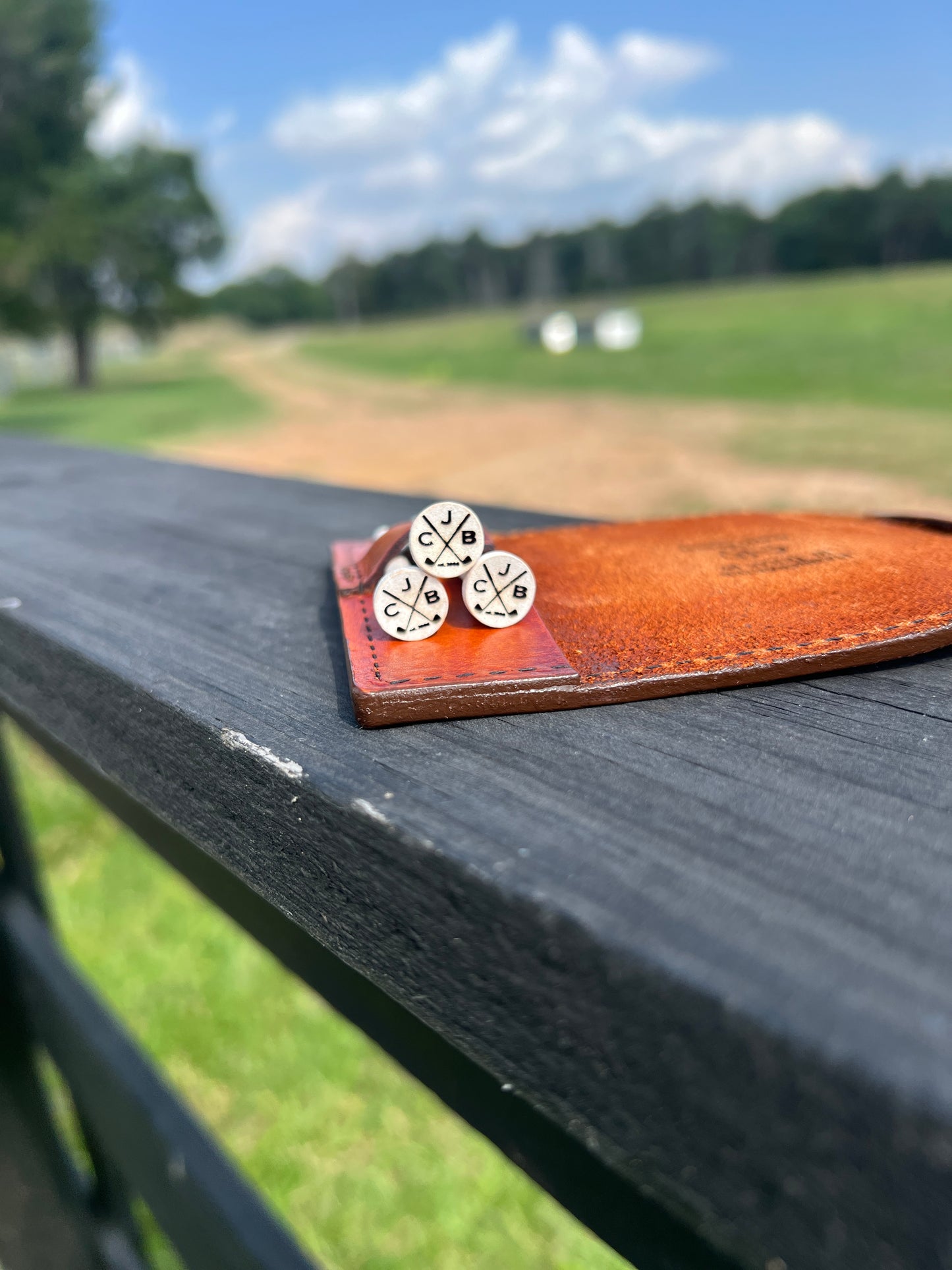 Handcrafted Leather Golf Scorecard Holder