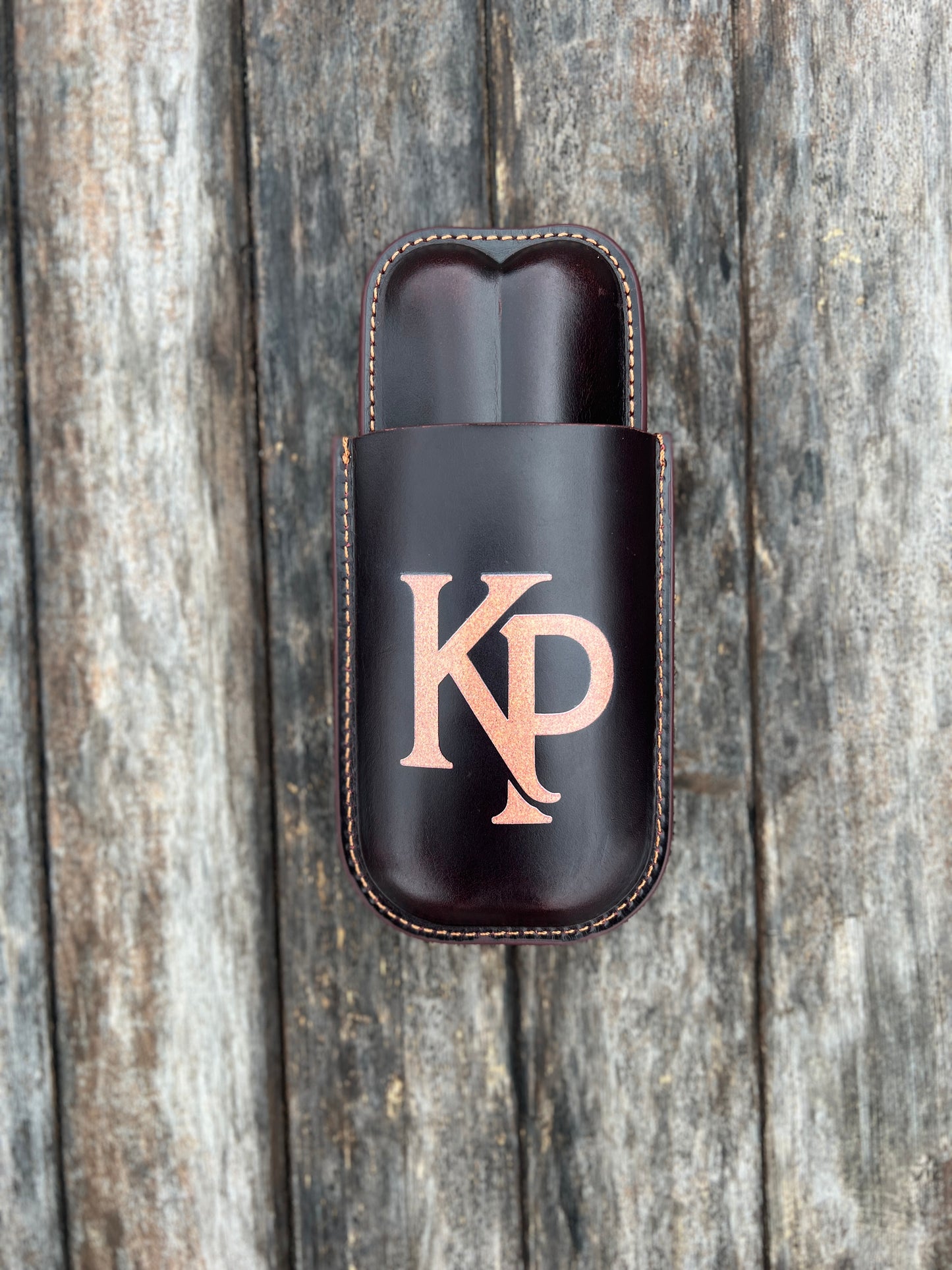 Leather UV-Printed Cigar Holder – 2 or 3 Cigar Capacity