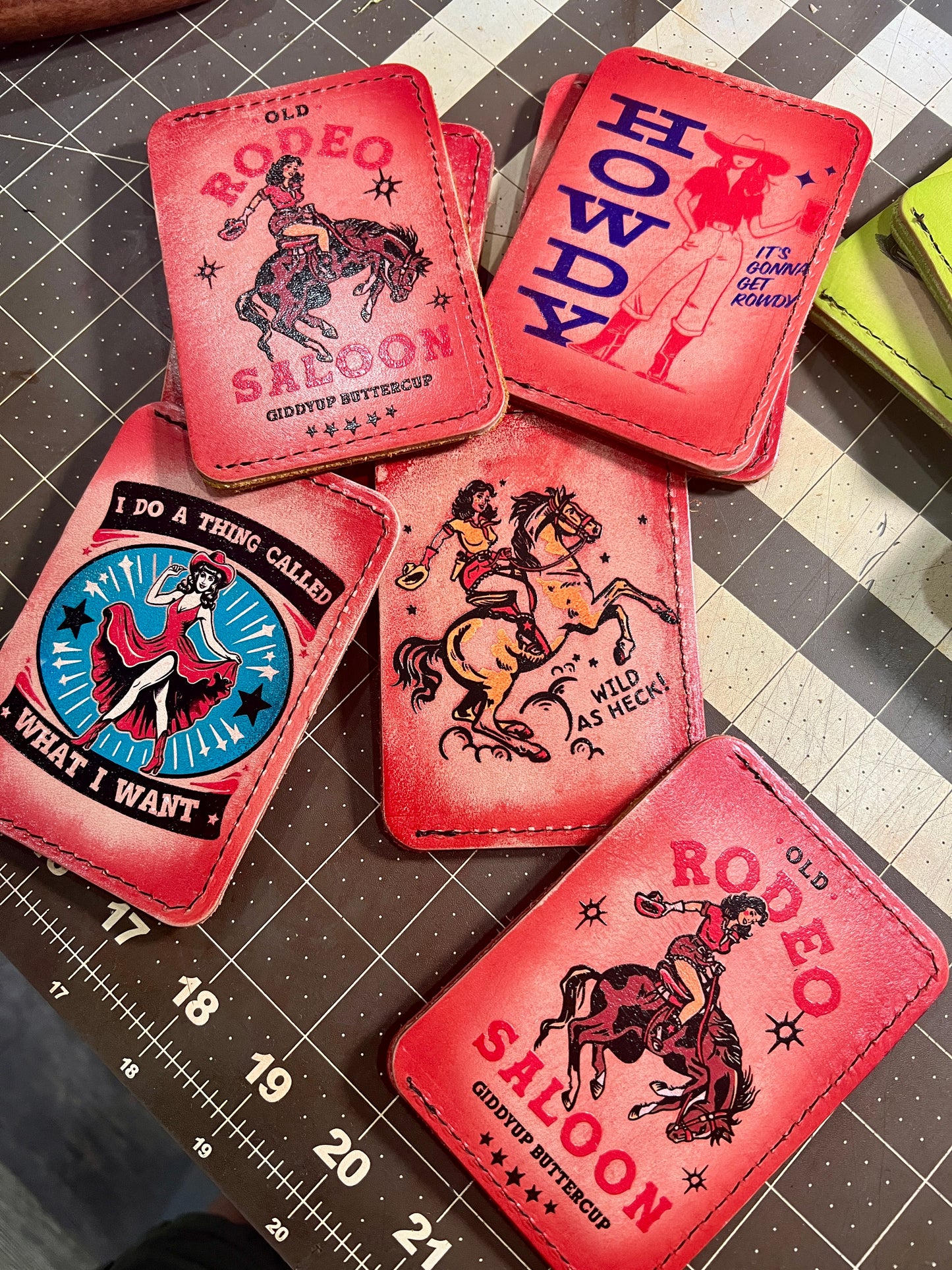 Vintage Western Slim Wallets