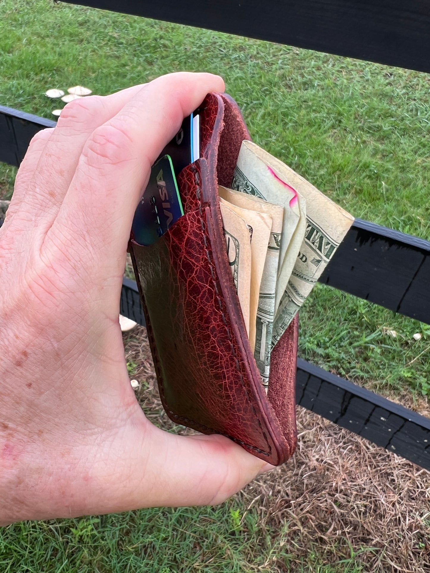 Slim Wallet - Vintage Glazed Water Buffalo