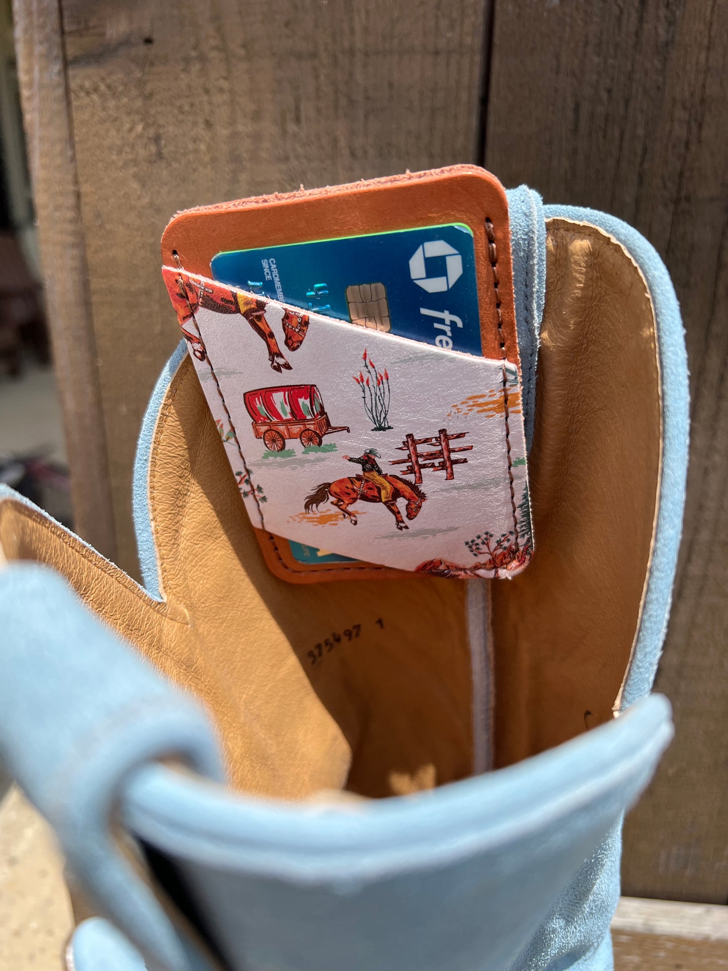 Boot Wallet - Western Slim Card Holder