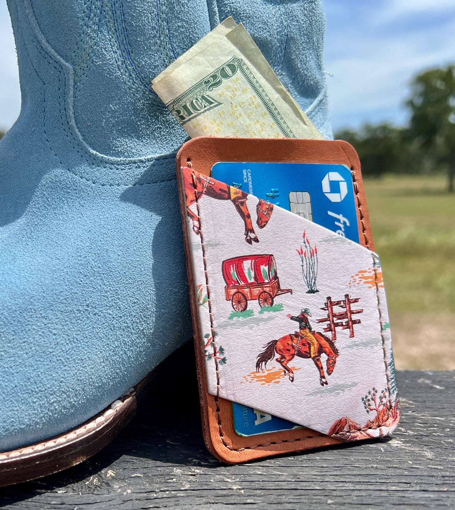 Boot Wallet - Western Slim Card Holder