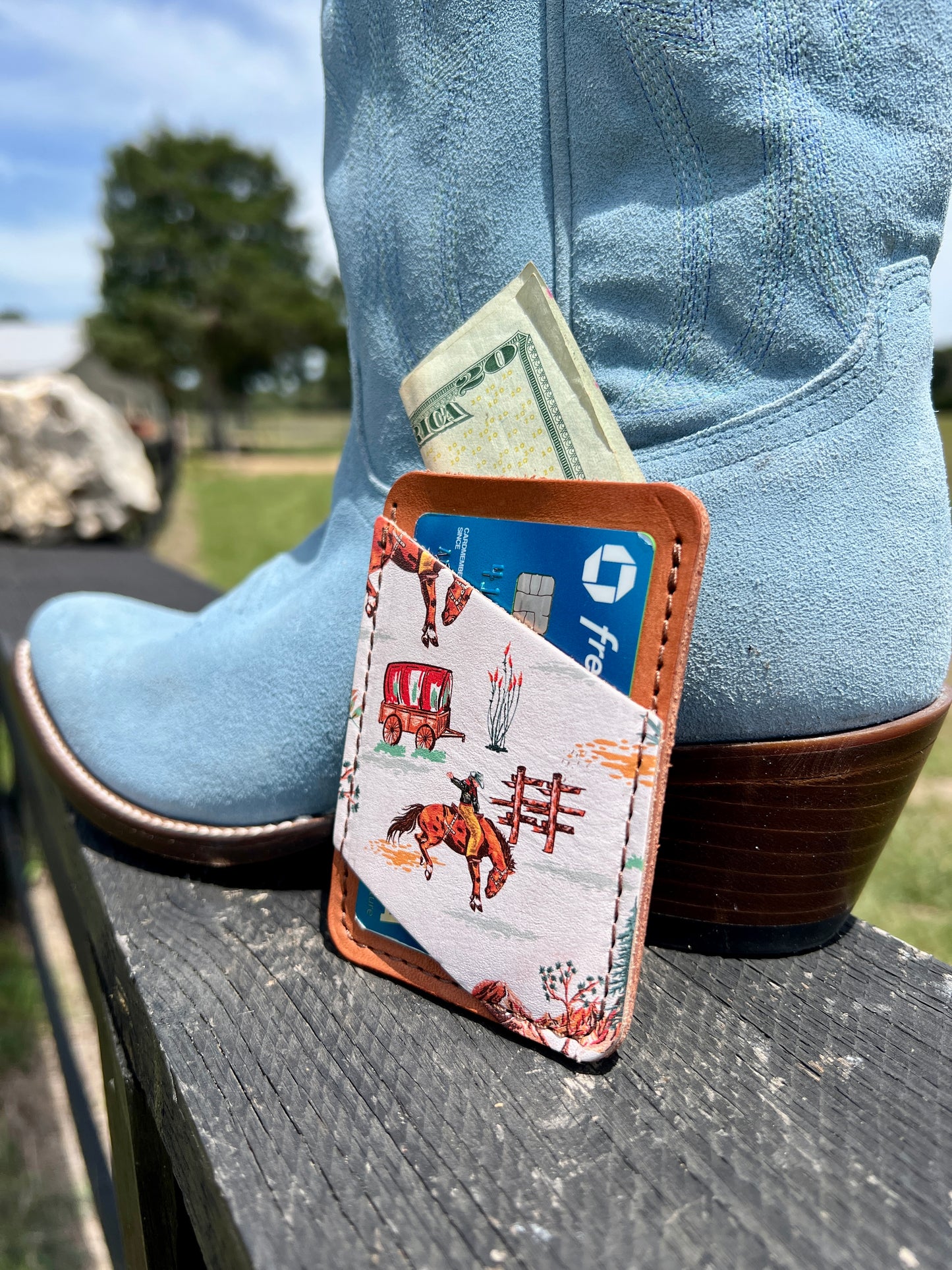 Boot Wallet - Western Slim Card Holder