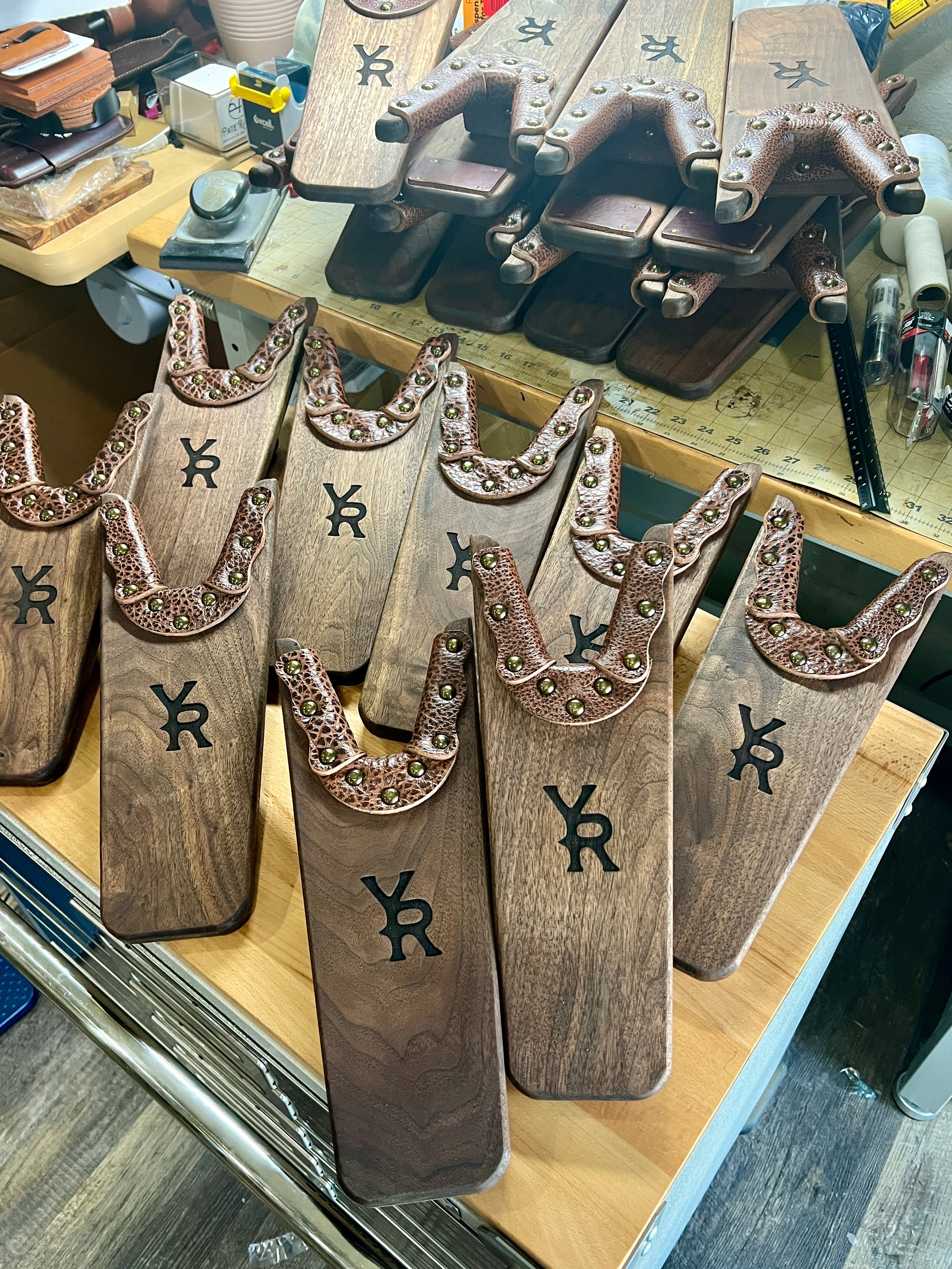 Custom Walnut Wood Boot Jack - Pate Ranch Creations