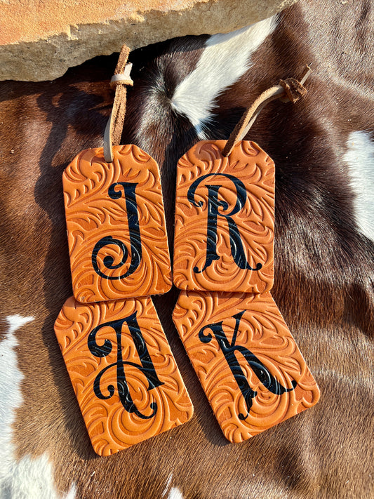 Bridle Leather Luggage Tag / Stocking Tag