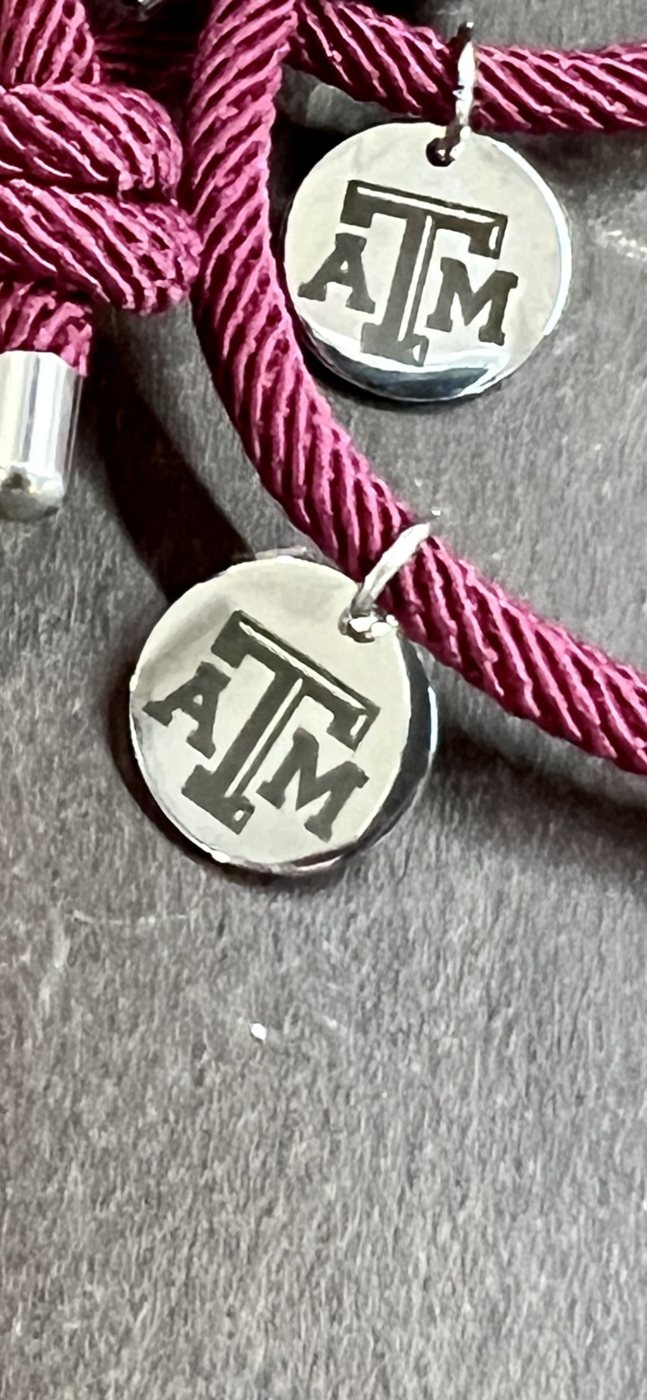 Texas A&M Rope Charm Bracelet