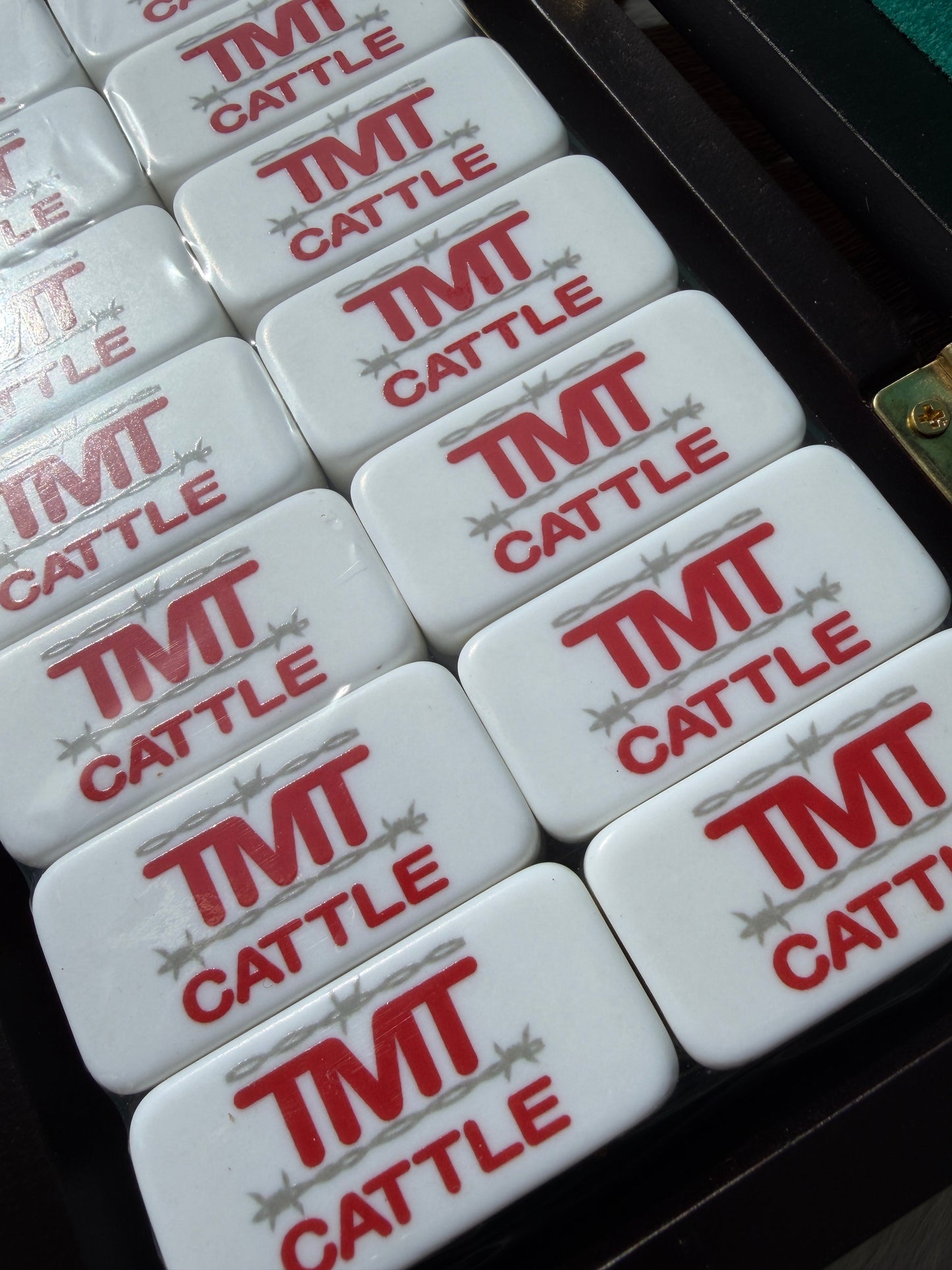 Custom Hunting Lodge Domino Set – Personalized UV-Printed Dominos in Premium Gift Box