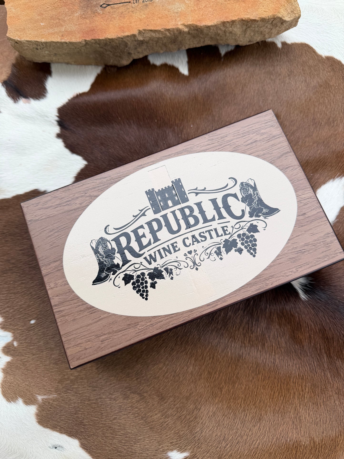 Custom Hunting Lodge Domino Set – Personalized UV-Printed Dominos in Premium Gift Box