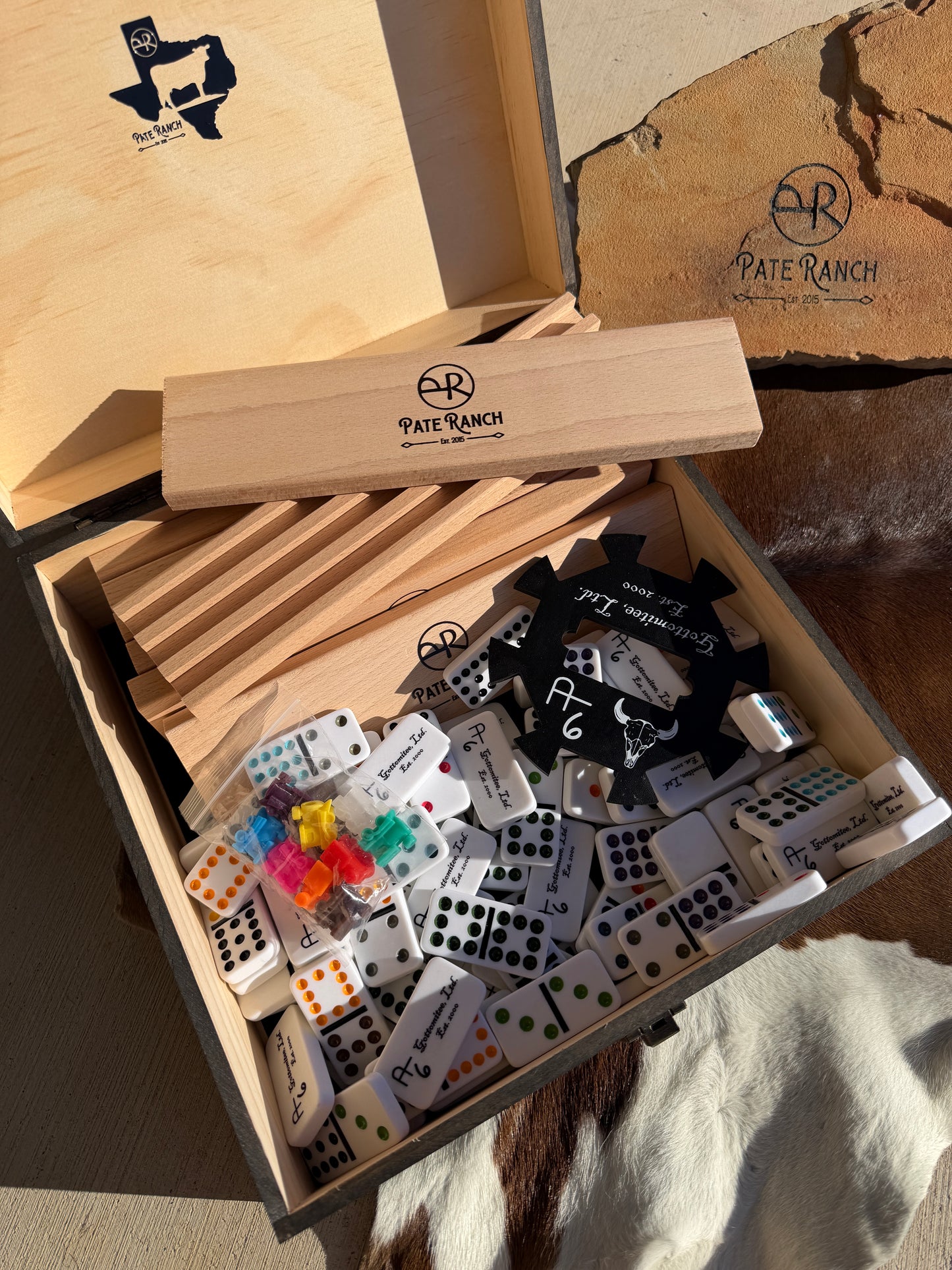 Personalized Signature Mexican Train Domino Set