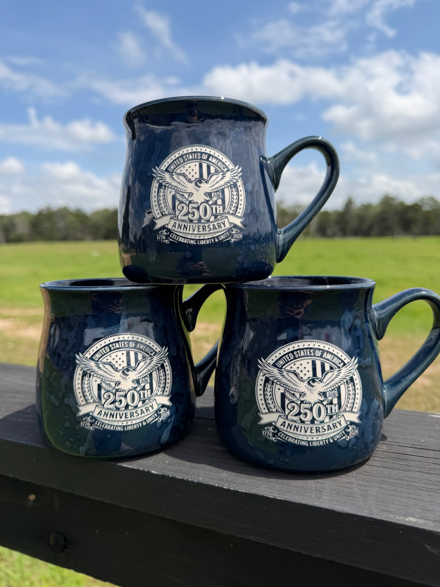 250th Anniversary Mug - Sand-carved 16 oz Glaze Mug