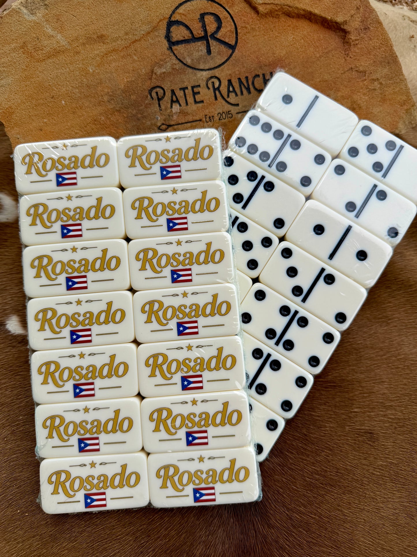 Custom Professional Tournament Dominoes – Personalized Jumbo Double 6 Set