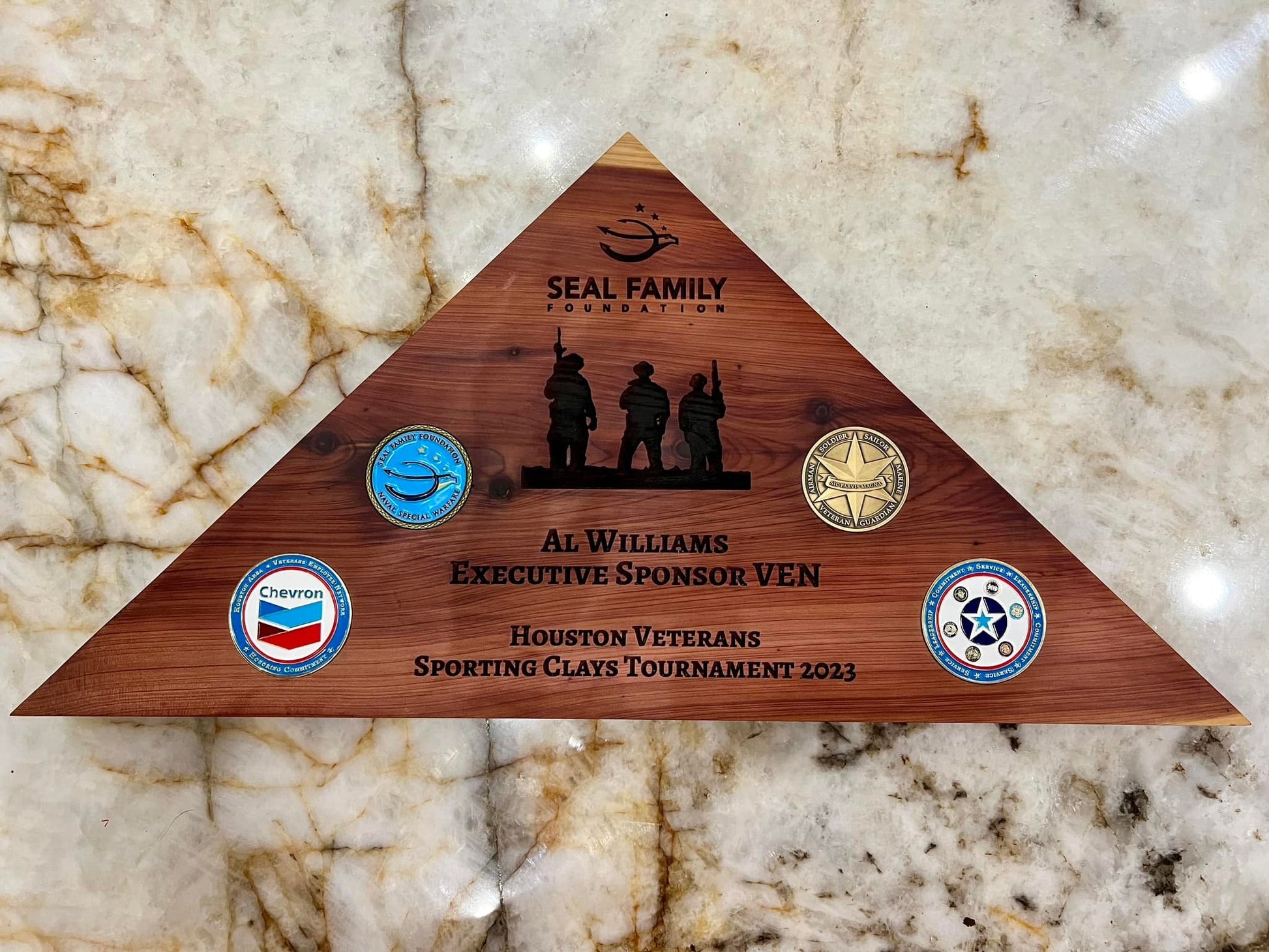 Folded Flag Triangle Award - PateRanchCreations