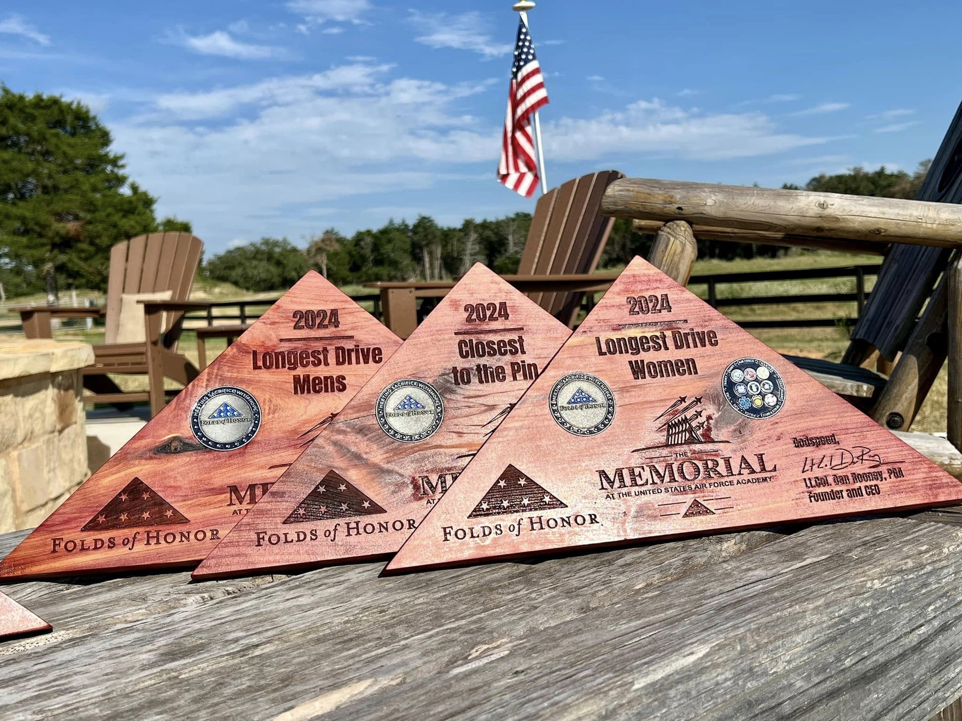 Folded Flag Triangle Award - PateRanchCreations
