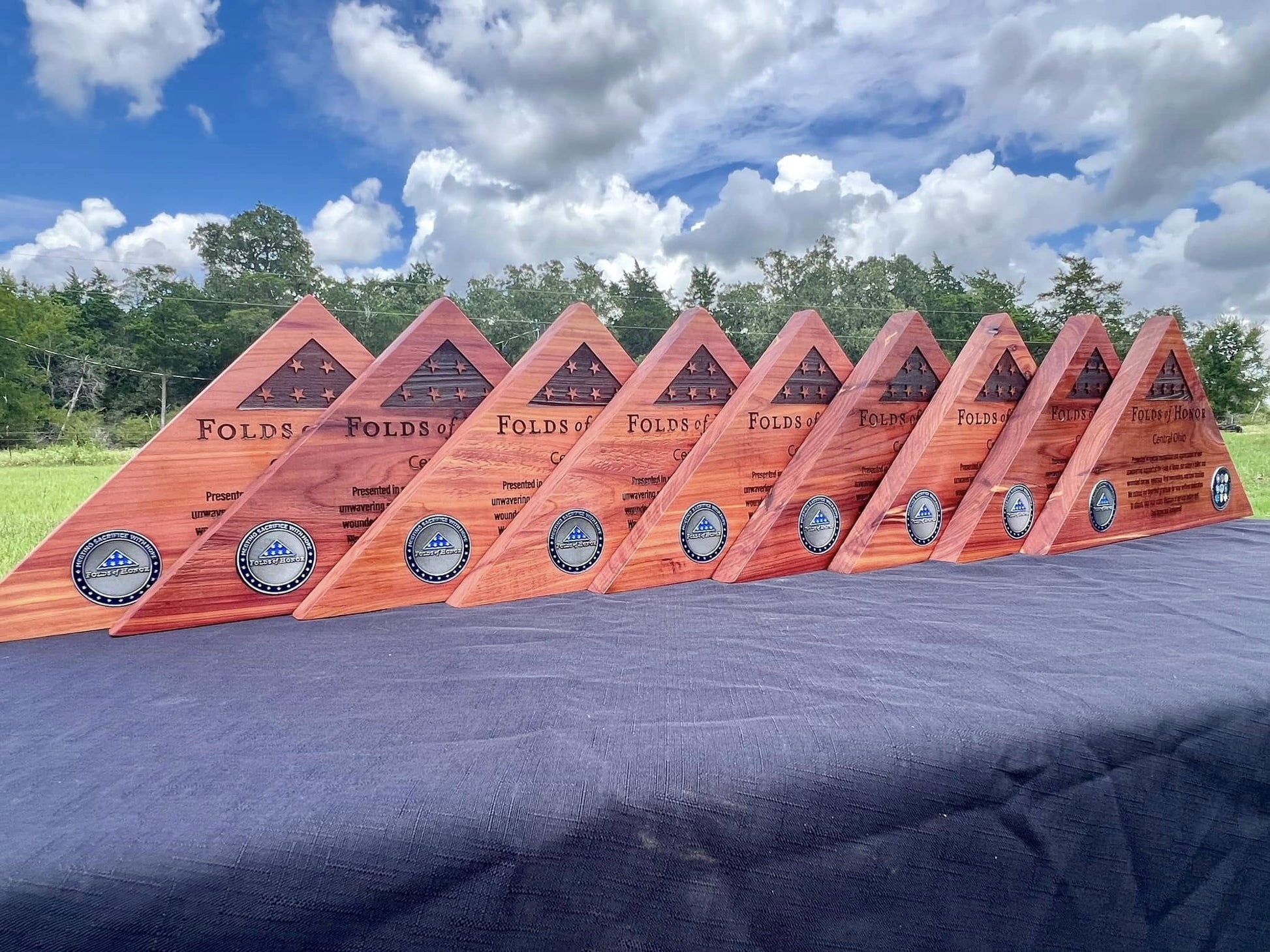 Folded Flag Triangle Award - PateRanchCreations