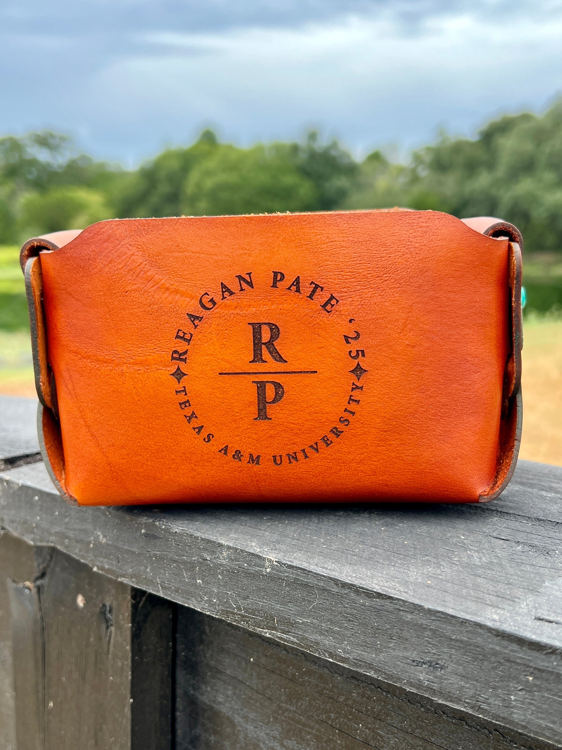 Leather Catch All - Leather Bucket - PateRanchCreations